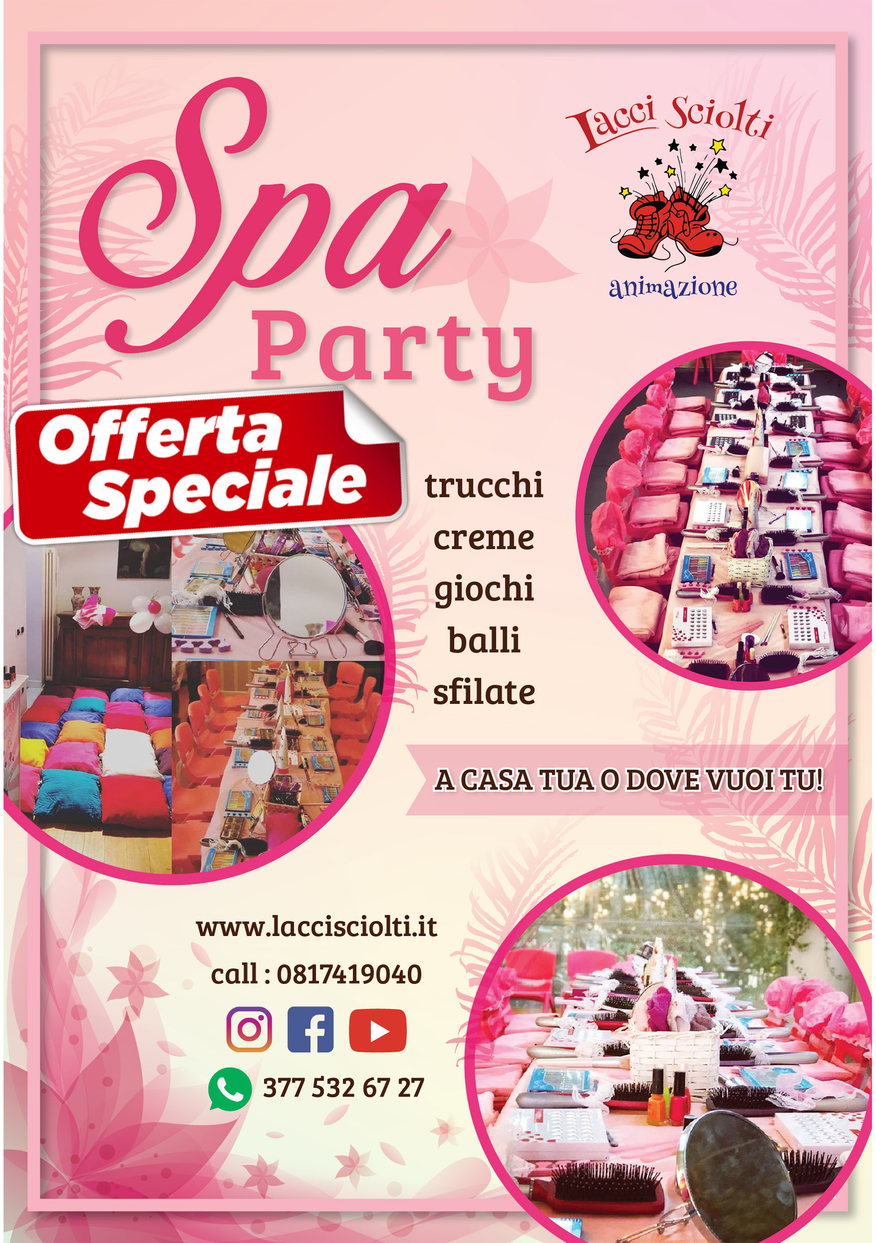 spa party a casa tua