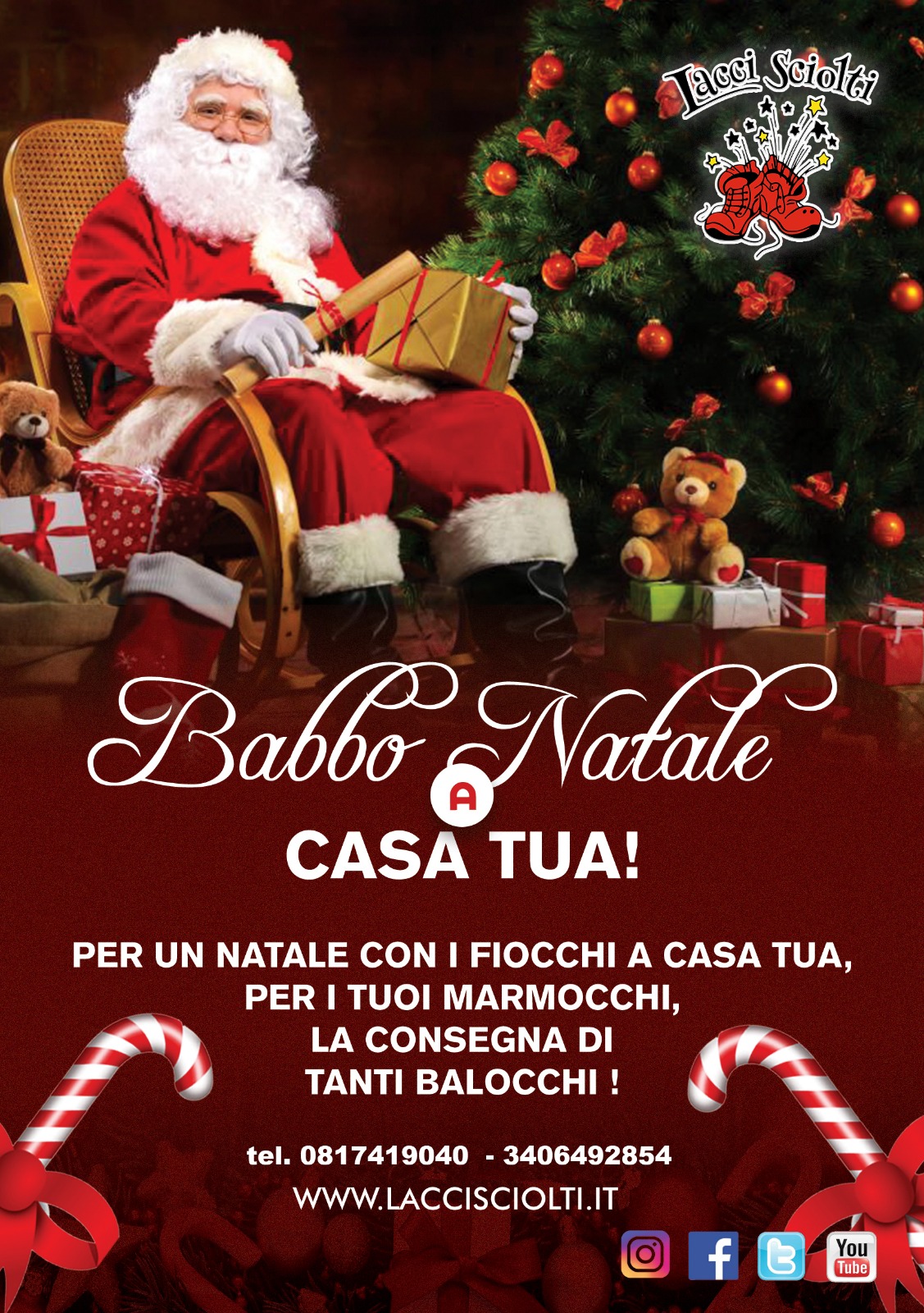 Babbo Natale a casa tua! Babbo Natale a domicilio a Napoli