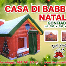 casetta gonfiabile Babbo Natale